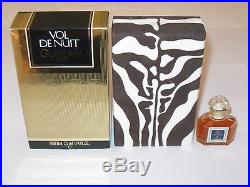 Vintage Guerlain Vol De Nuit Perfume Bottle & Box 1/4 OZ, 7.5 ML Sealed
