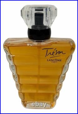 100% FULL Vintage Lancome TRESOR Perfume 3.4 oz Tall Glass Bottle Paris France