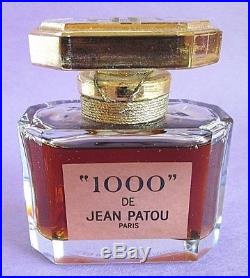 1000 by Jean Patou Paris 1972 Vintage Pure Perfume 1 oz Sealed Bottle ...