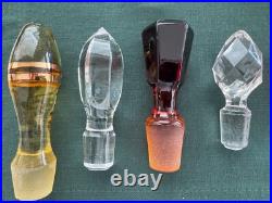 13 Beautiful Vintage Glass Bottle or Perfume Stoppers Buy all or Individually