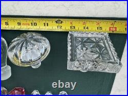 13 Beautiful Vintage Glass Bottle or Perfume Stoppers Buy all or Individually