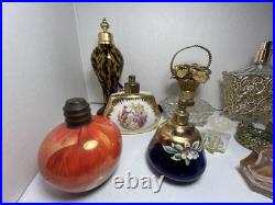 13 Vintage Perfume Bottles And Container