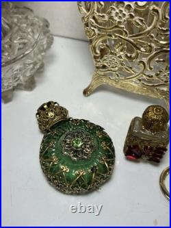 13 Vintage Perfume Bottles And Container