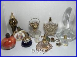 13 Vintage Perfume Bottles And Container