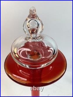 14 Vintage 1920's BRAZIL red glass Art Glass Perfume Bottle FREE SHIPPING (B1)
