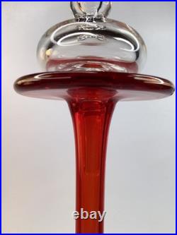 14 Vintage 1920's BRAZIL red glass Art Glass Perfume Bottle FREE SHIPPING (B1)