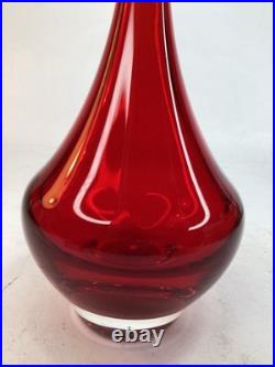 14 Vintage 1920's BRAZIL red glass Art Glass Perfume Bottle FREE SHIPPING (B1)
