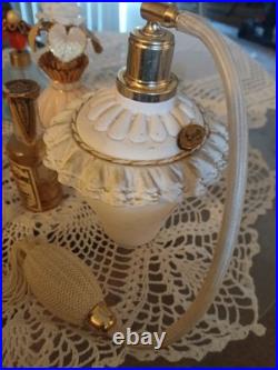 15 VTG /OLDER CRYSTAL JEWELED GLASS OTHER PERFUME BOTTLES Empty Super Deal