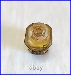 1920s Vintage Astris LT Piver Brass Design Glass Perfume Bottle Paris Props G510