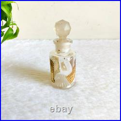 1920s Vintage Georg Dralle Perfume Glass Bottle Hamburg Germany Decorative Rare