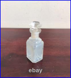 1920s Vintage Old Clear Perfume Glass Bottle Decorative Collectible Props G623