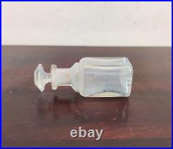 1920s Vintage Old Clear Perfume Glass Bottle Decorative Collectible Props G623