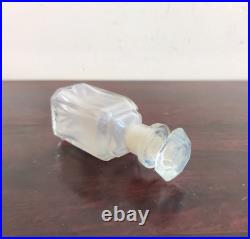 1920s Vintage Old Clear Perfume Glass Bottle Decorative Collectible Props G623