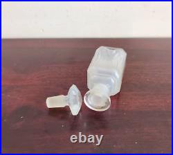 1920s Vintage Old Clear Perfume Glass Bottle Decorative Collectible Props G623