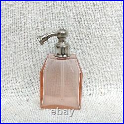 1920s Vintage Victorian Baby Pink Glass Perfume Bottle Home Decorative Original