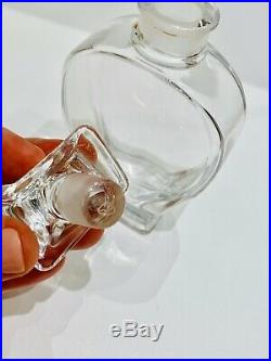 1920s Vtg Cristal de Nancy Guerlain Lyre Perfume Bottle Baccarat Crystal