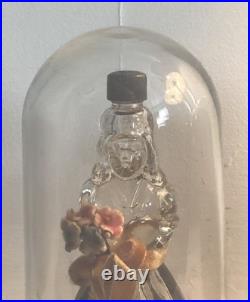 1930s Real Antique Parfum Perfume Bottle in Glass Dome BAB'S CREATIONS INC VTG