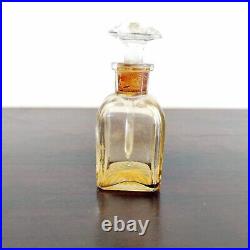 1930s Vintage Clear Glass Perfume Bottle Decorative Collectible
