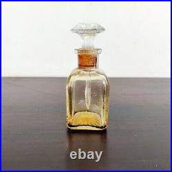 1930s Vintage Clear Glass Perfume Bottle Decorative Collectible