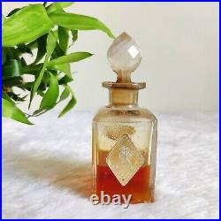 1930s Vintage Etonias Lavender Water Perfume Glass Bottle Decorative Collectible