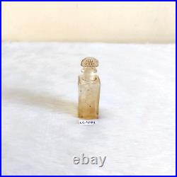 1930s Vintage Miniature Perfume Clear Glass Bottle Decorative Collectible G434