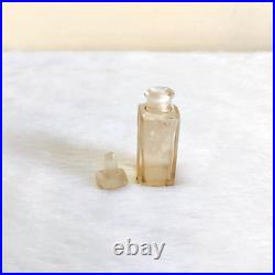 1930s Vintage Miniature Perfume Clear Glass Bottle Decorative Collectible G444