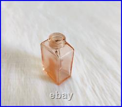 1930s Vintage Old Pink Perfume Glass Bottle Decorative Collectible Props G593