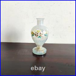 1930s Vintage Perfume Clear Glass Bottle Flower Pattern Decorative Collectible