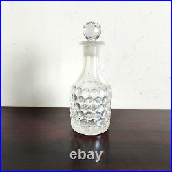 1930s Vintage Perfume Clear Glass Bubble Embossed Bottle Decorative Collectible