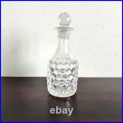 1930s Vintage Perfume Clear Glass Bubble Embossed Bottle Decorative G889