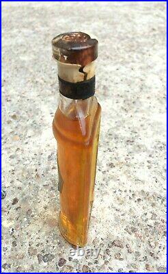 1930s Vintage Rare Lilas Fleuri Concentre Unused Sealed Glass Bottle Cork Cap