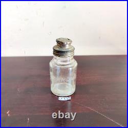 1930s Vintage Zandu Tooth Powder Dental Advertising Glass Bottle Japan G633