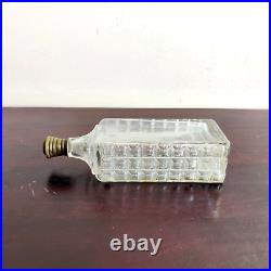 1930s Vintage Zulfe Bengal Old Clear Glass Perfume Bottle Decorative Props G634