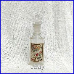 1940s Vintage R. H. Bana & Co. Perfume Bottle Decorative Glass Crown Cap Rare