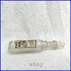 1940s Vintage R. H. Bana & Co. Perfume Bottle Decorative Glass Crown Cap Rare