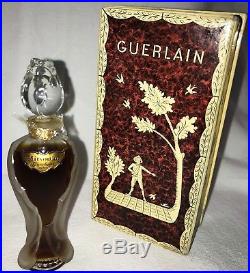 1950's Vintage Guerlain Mitsouko Perfume Rosebud / Amphora Bottle in Box