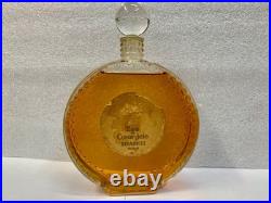 1960's Huge Bottle Vintage Eau De Coeur Joie by Nina Ricci Glass Top OBO