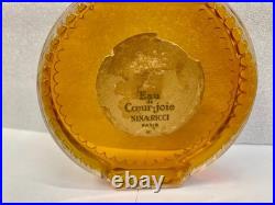 1960's Huge Bottle Vintage Eau De Coeur Joie by Nina Ricci Glass Top OBO