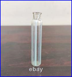 19c Vintage Victorian Blown Glass Clear Blue Bottle Rare Collectibles Props G550