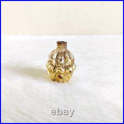 19c Vintage Victorian Clear Glass Perfume Bottle Old Decorative Collectible G891