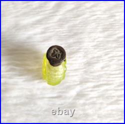 19c Vintage Victorian Neon Green Color Glass Perfume Bottle Collectible GL553