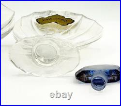 2 Pc Lot Vintage Guerlain Baccarat Shalimar Perfume Bottles Empty
