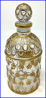 2 Vintage Bottles Eau de Cologne Impériale Guerlain (Empty) Gold Leaf Bees