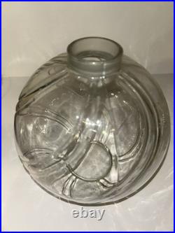 2 Vintage Clear Glass Perfume Apothecary Jars/Lids