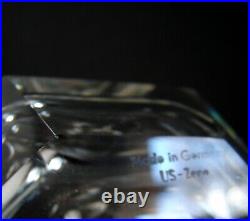 2 Vintage Hand Cut Lead Crystal Perfume Bottles US-Zone Germany ca. 1945 6 1/4