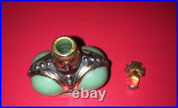 2 Vintage Prince Matchabelli Wind Song Perfume Bottles Green + Clear Plus 1 FREE