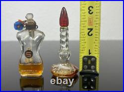 2 Vintage Schiaparelli Small Collectible Perfume Bottles