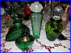 25 Vintageantique Perfume Bottles+7 Pc Vanity Setmultiple Colorsshapessizes