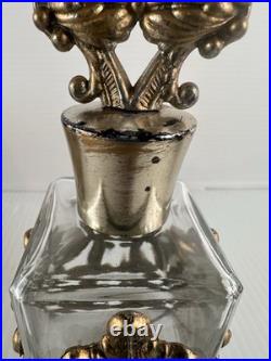 3 Pc Vintage Ormolu Vanity Set Perfume Bottles & Powder Jar Hollywood Regency 3 Pc Vintage Ormolu Vanity Set Perfume Bottles & Powder Jar Hollywood Regency