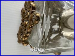 3 Pc Vintage Ormolu Vanity Set Perfume Bottles & Powder Jar Hollywood Regency 3 Pc Vintage Ormolu Vanity Set Perfume Bottles & Powder Jar Hollywood Regency